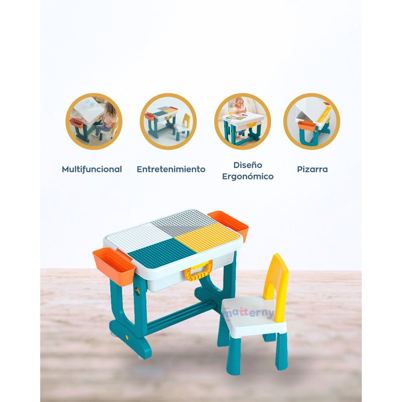 GENERICO - Silla y mesa 3 en 1 «BLOCKING»