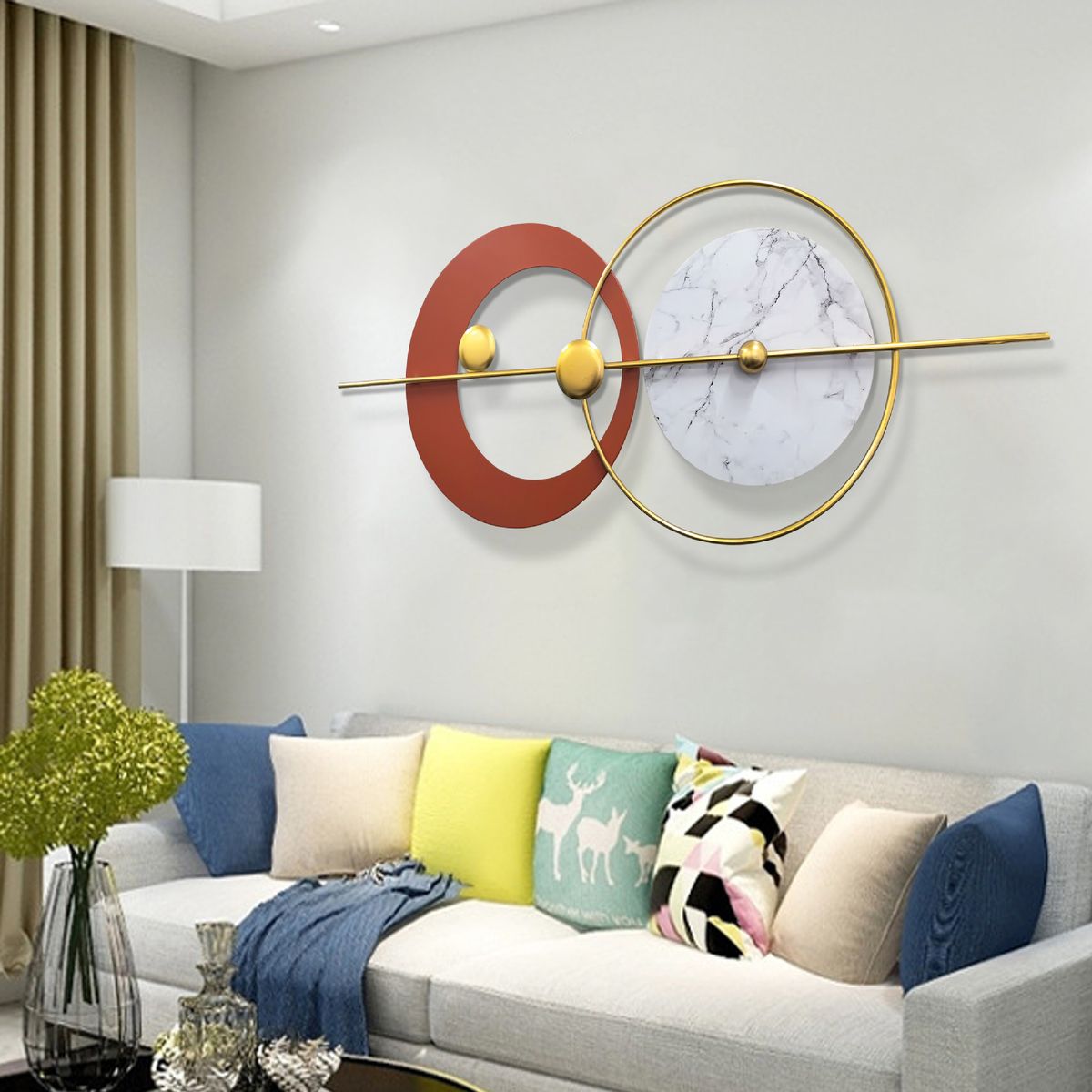 GENERICO - Adorno de Pared Moderno 120x50 cm Diseño Geométrico