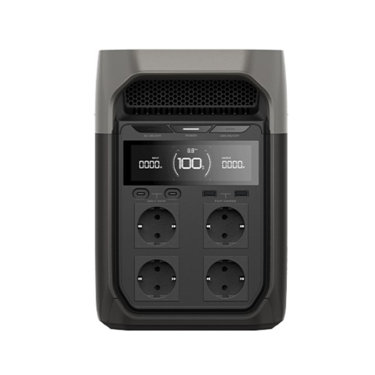 ECOFLOW - Estación de energía portátil 1800 Watts Ecoflow Delta 3 - Negro