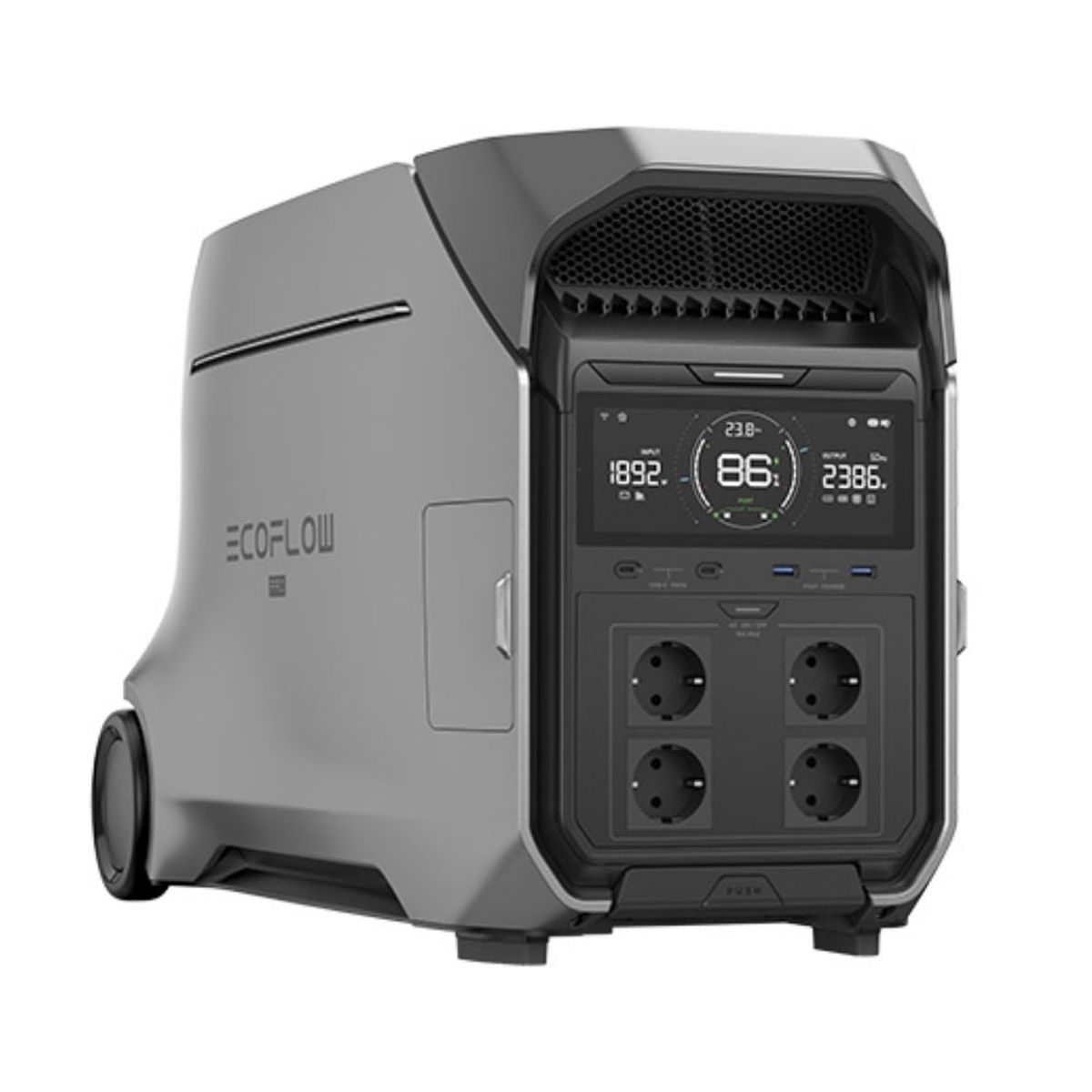 ECOFLOW - Estación de energía portátil 4000 Watts Ecoflow Delta PRO 3  - Negro