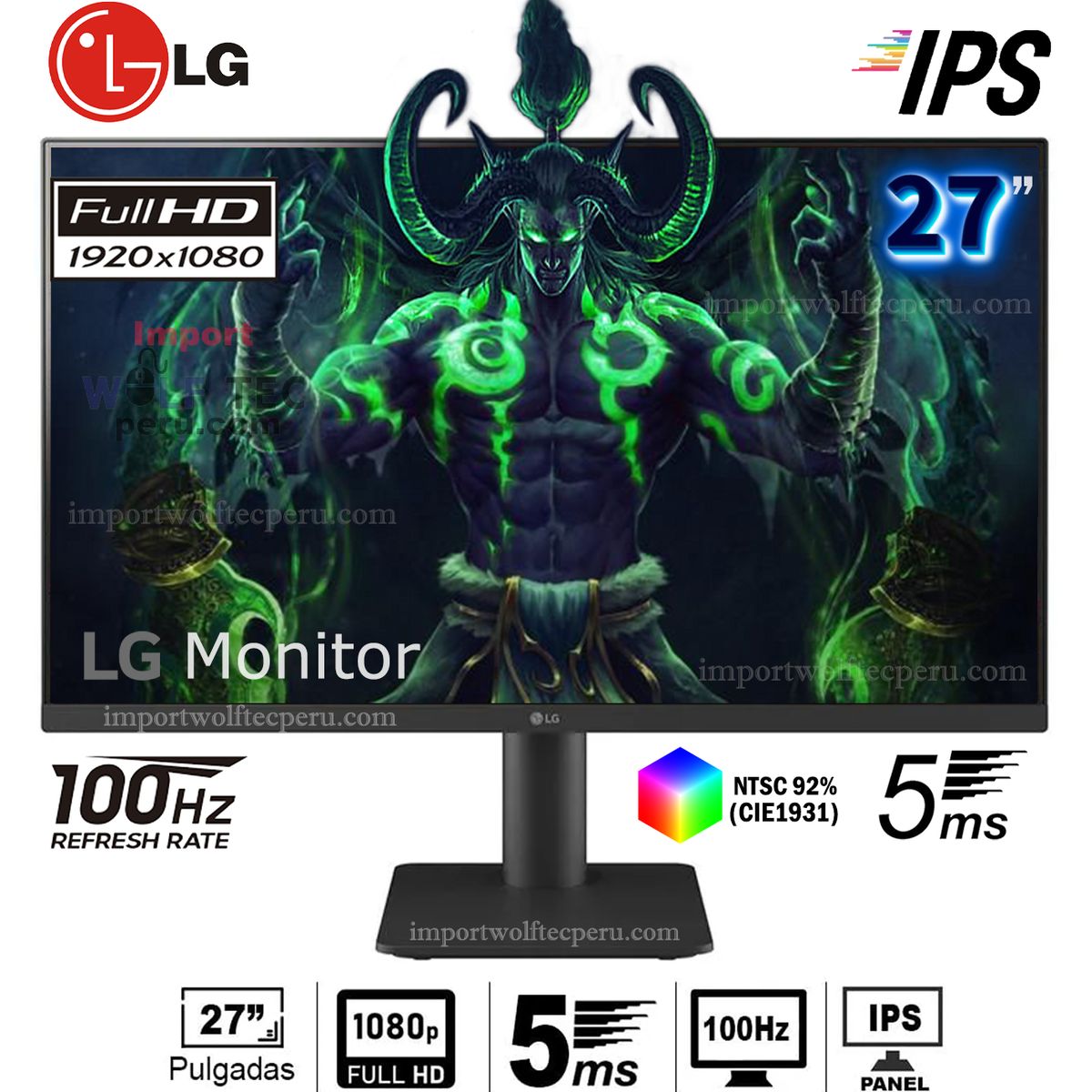 LG - MONITOR LG 27MS500-B 27 IPS FHD 100Hz 5ms