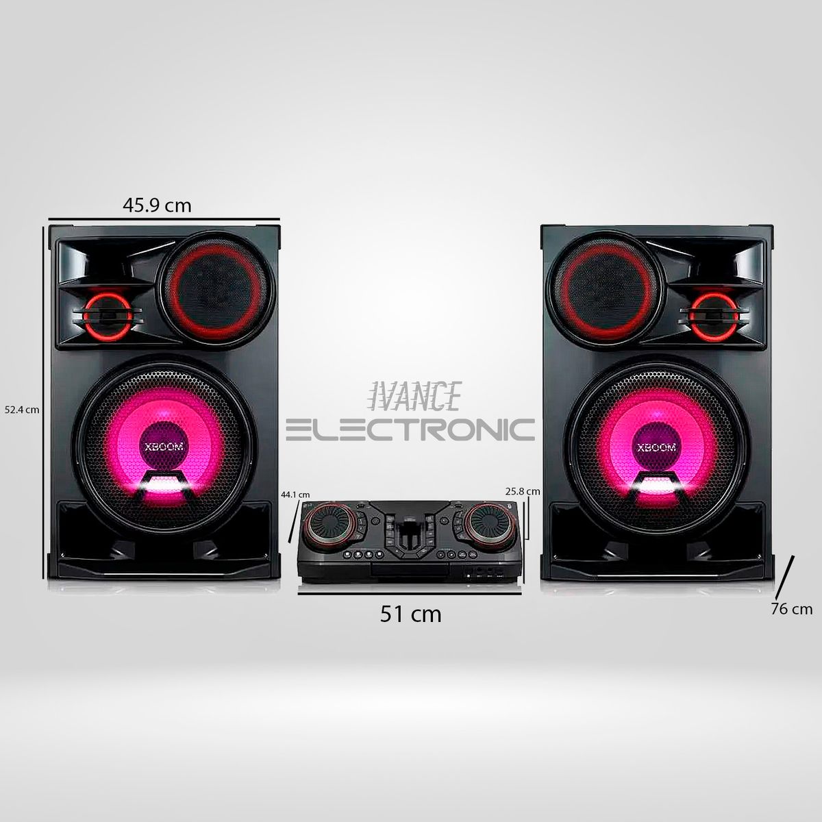 LG - Equipo de Sonido LG CL98 Bluetooth XBOOM 3500 Watts - Negro