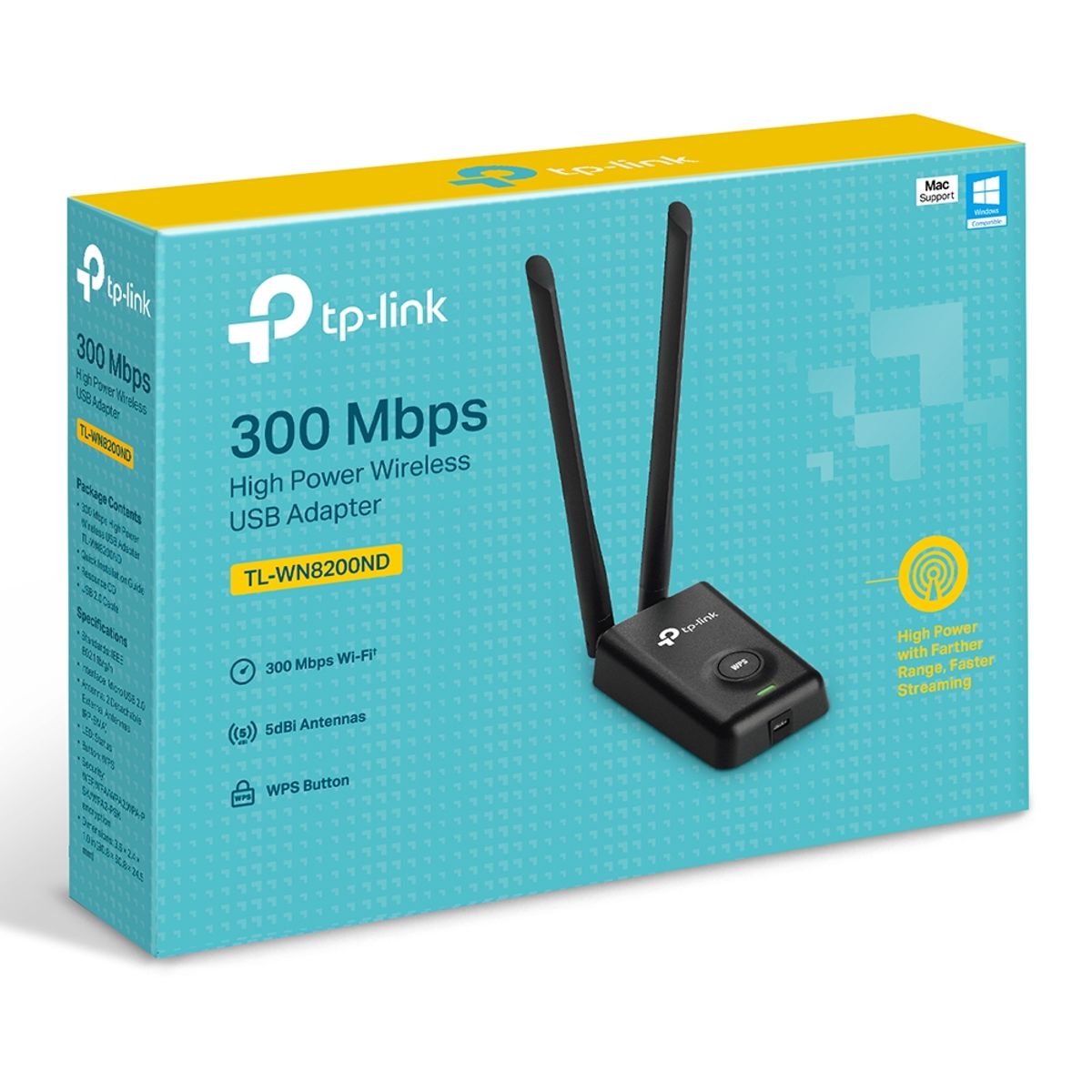 TP LINK - Adaptador USB Wifi Tp-Link TL-WN8200ND 300MBPS