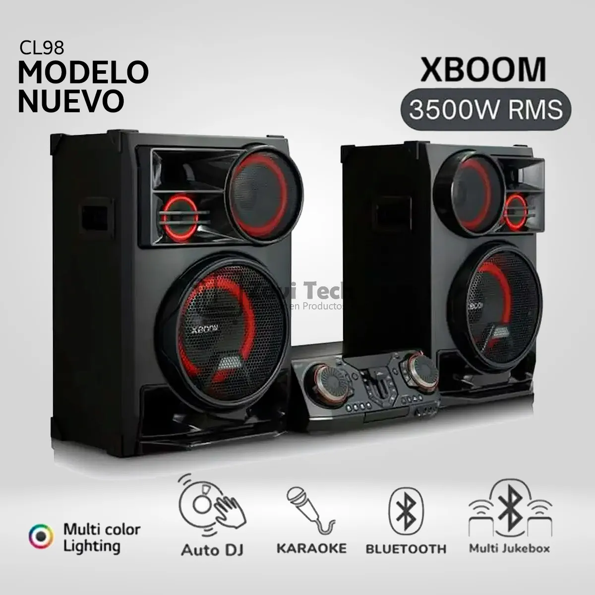 LG - Minicomponente LG Xboom CL98 Bluetooth 3500W RMS