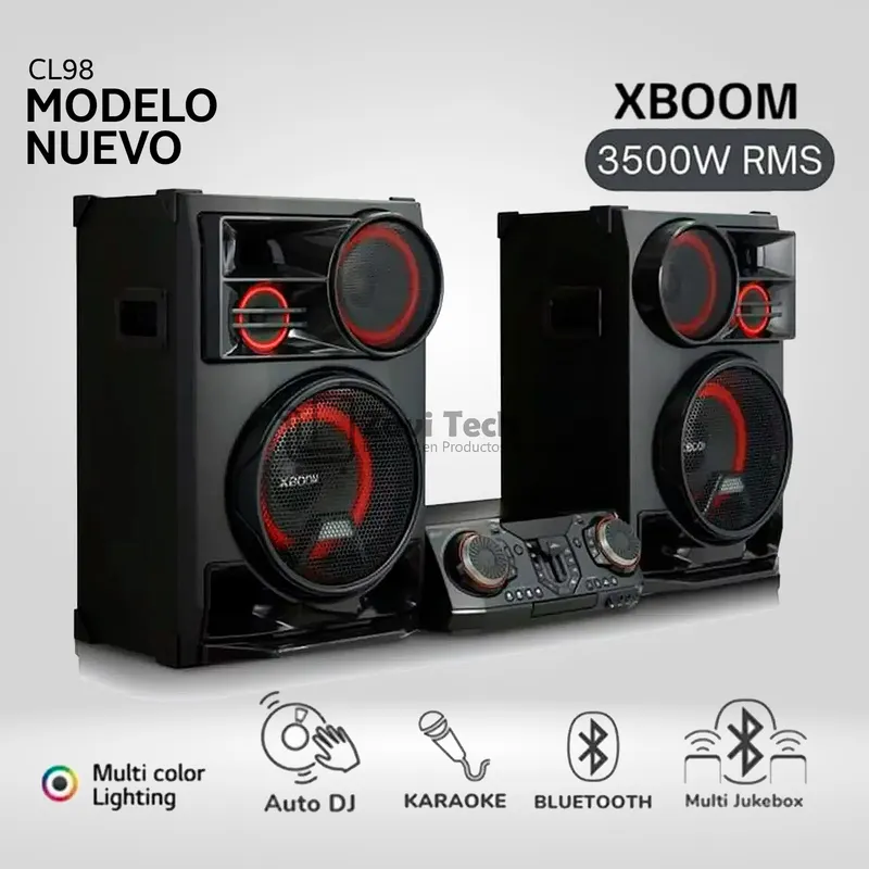 LG - Minicomponente LG Xboom CL98 Bluetooth 3500W RMS
