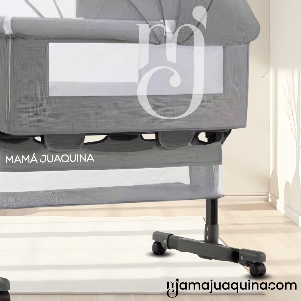 BABY - Cuna Colecho Mecedora 2 en 1 «NOMY» Edición Limitada Gray