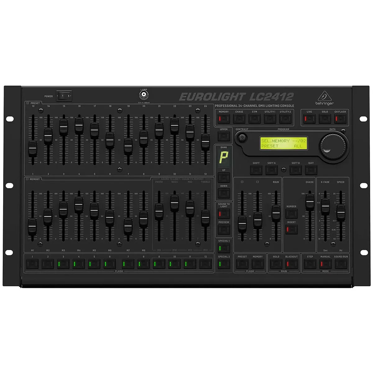 BEHRINGER - Behringer LC-2412 Consola de iluminación DMX profesional de 24 canales