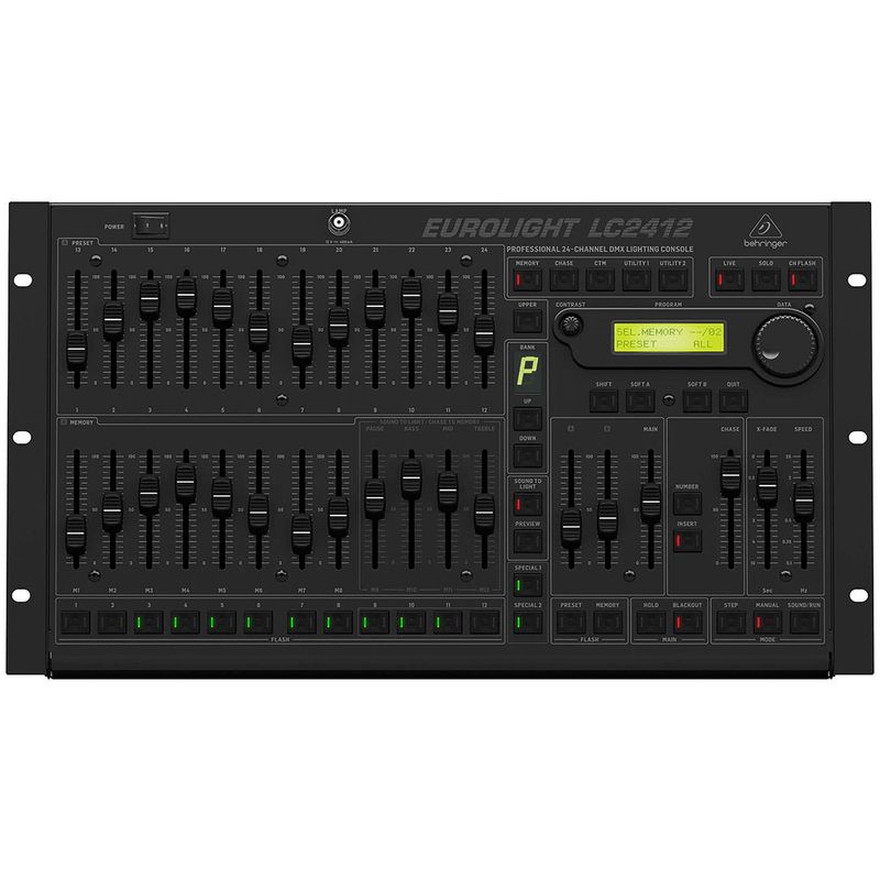 BEHRINGER - Behringer LC-2412 Consola de iluminación DMX profesional de 24 canales