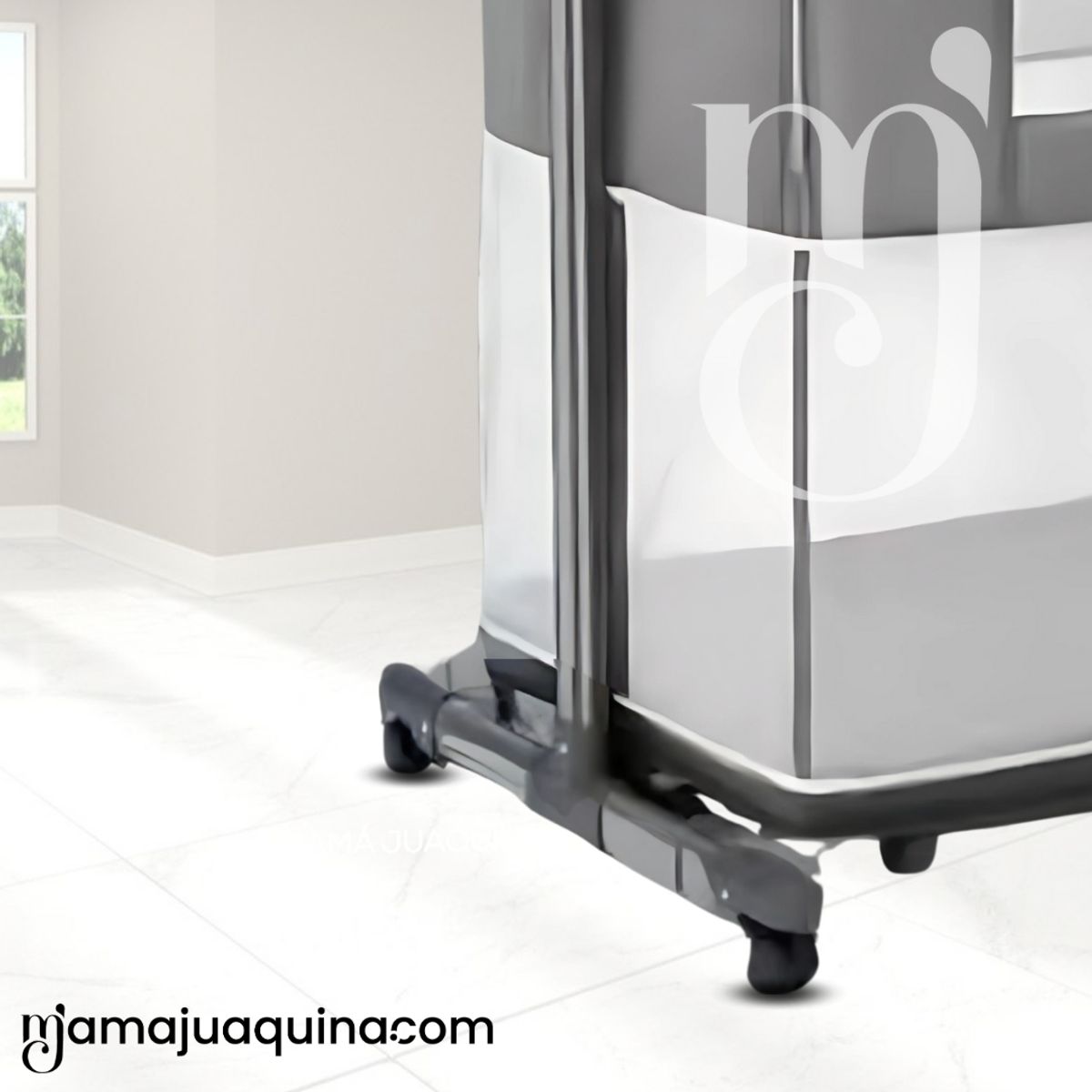 BABY - Cuna Corral Colecho de Lujo 2 en 1 «MIMI» de Lujo Gray