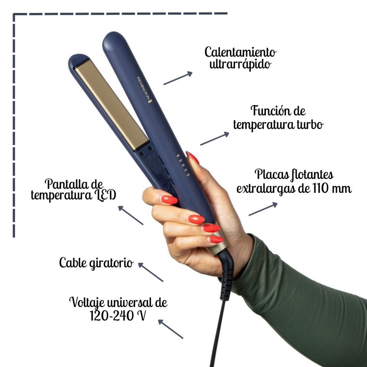 REMINGTON - Plancha Alisadora Remington Sapphire Luxe - S5805