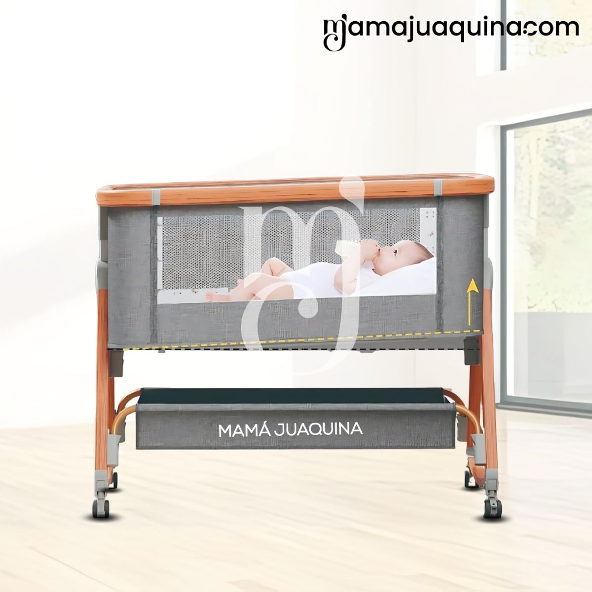 BABY - Cuna Colecho Mecedora 2 en 1 «DUDU» Edición Limitada Gray