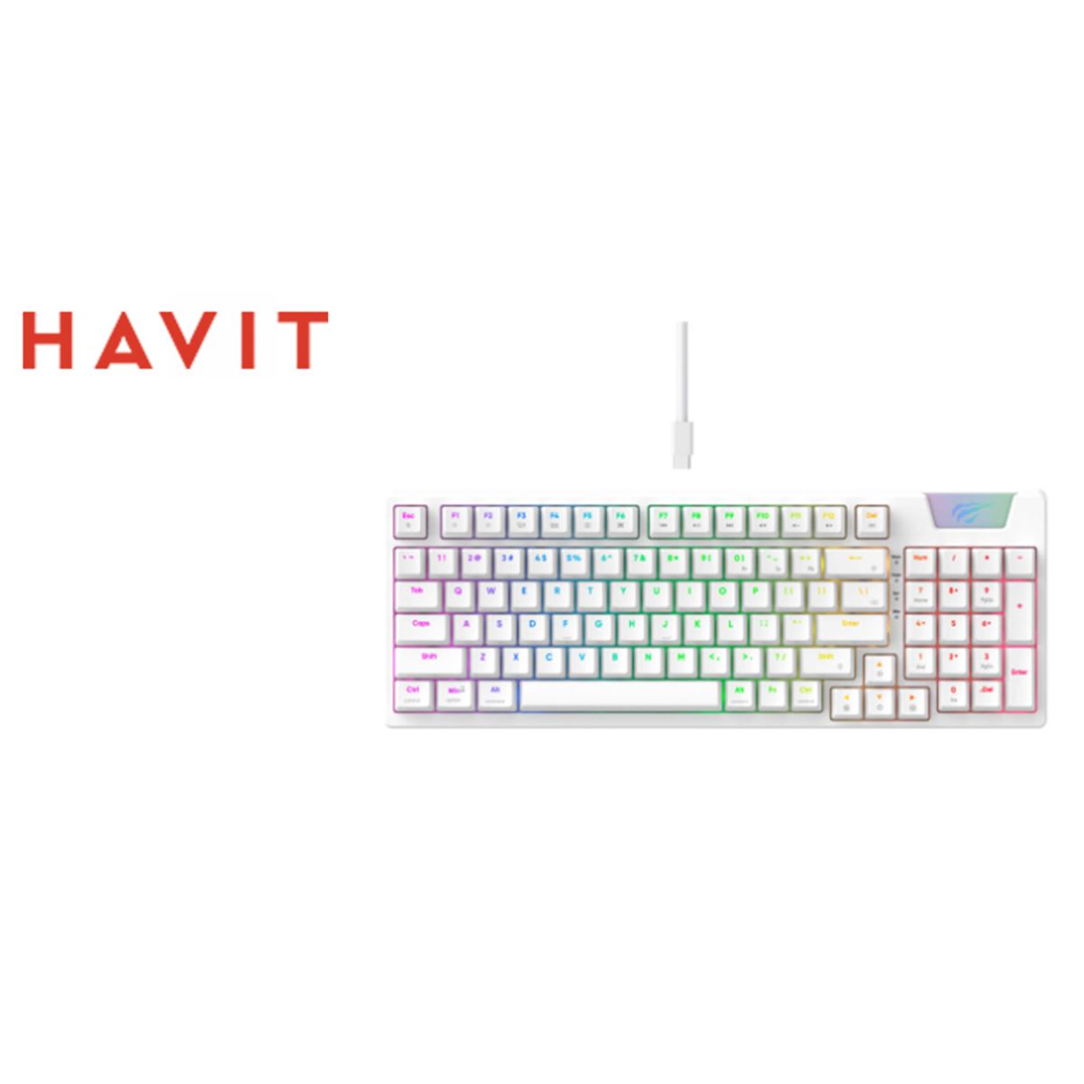 HAVIT - Teclado Gamer  GAMENOTE KB885L-SP LED RGB USB HAVIT