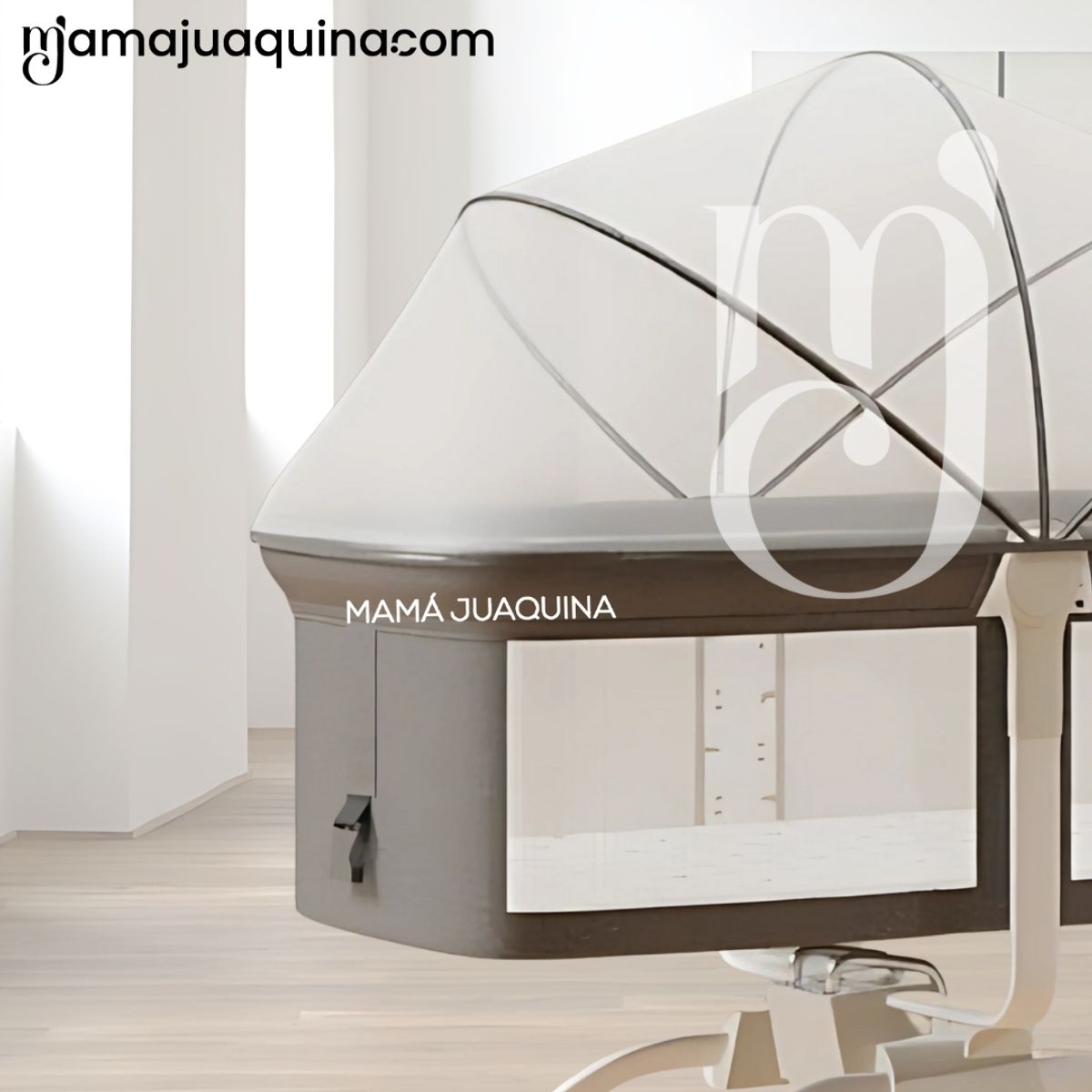 BABY - Cuna Colecho Mecedora 2 en 1 «MOON» de Lujo Coffee