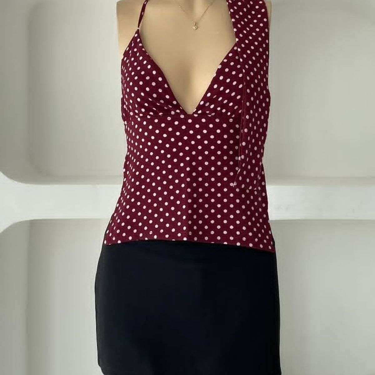 GENERICO - BLUSA TOP DOT CASUAL PARA MUJER
