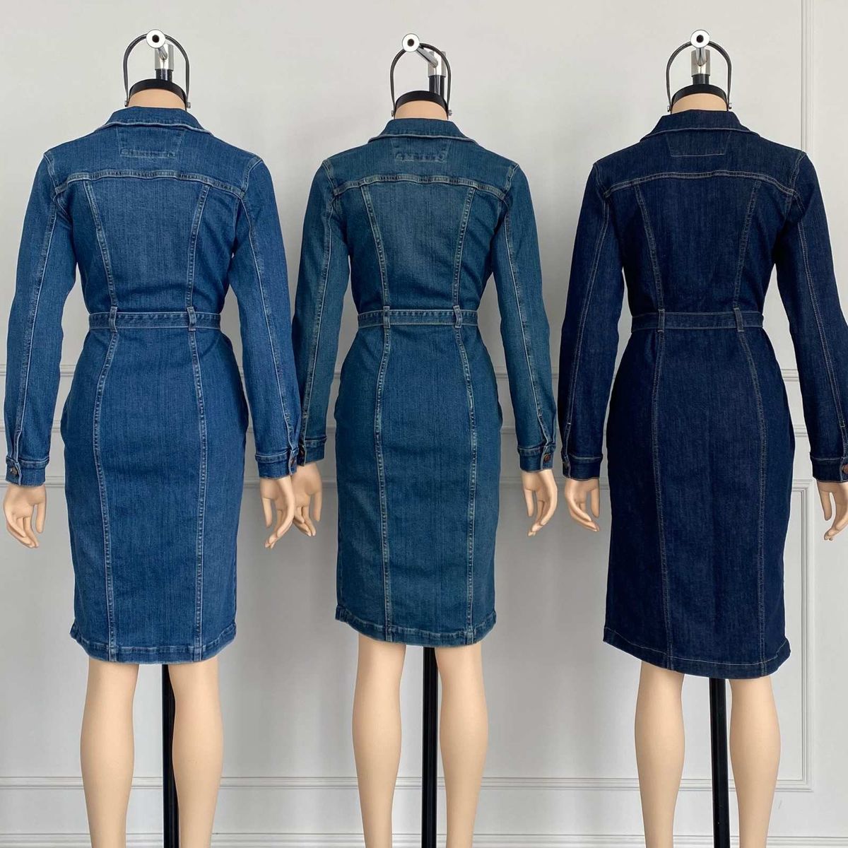 JHAN HIDS - Vestido Midi Denim Grace