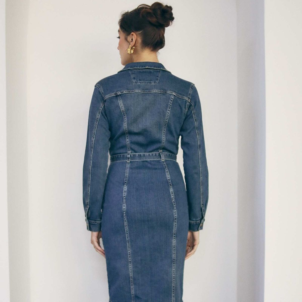 JHAN HIDS - Vestido Midi Denim Grace