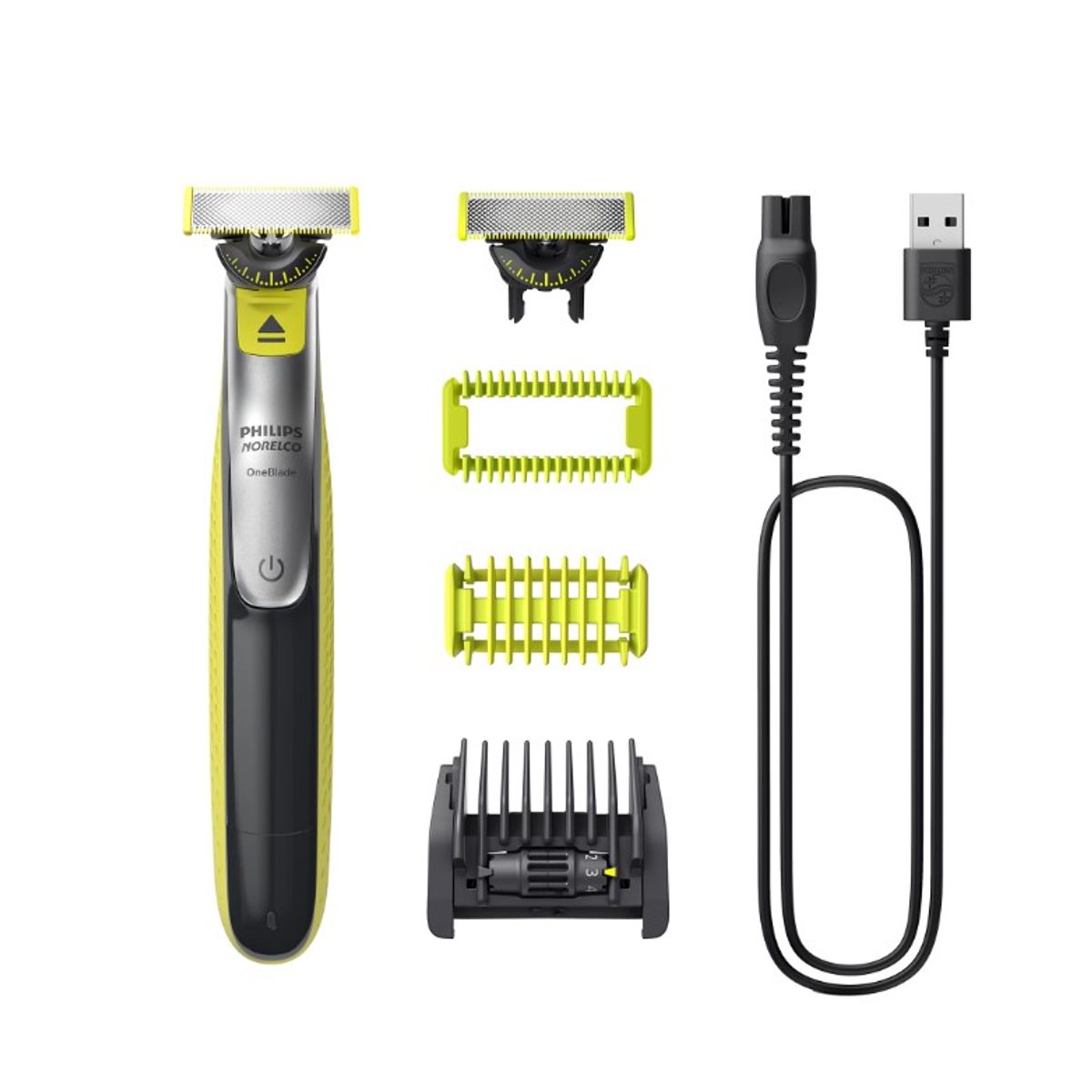 PHILIPS - Rasuradora Philips OneBlade 360 Cara y Cuerpo 2 Cuchillas 5 en 1