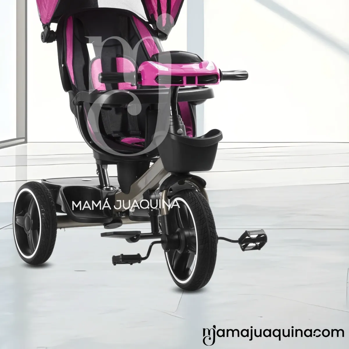 EBABY - Triciclo Guiador Reclinable «VENICE» Edición Limitada Pink