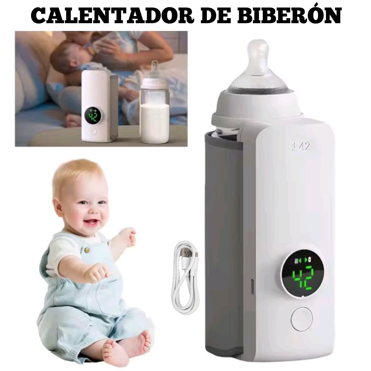 OEM - Calentador eléctricos de biberones portátil recargable