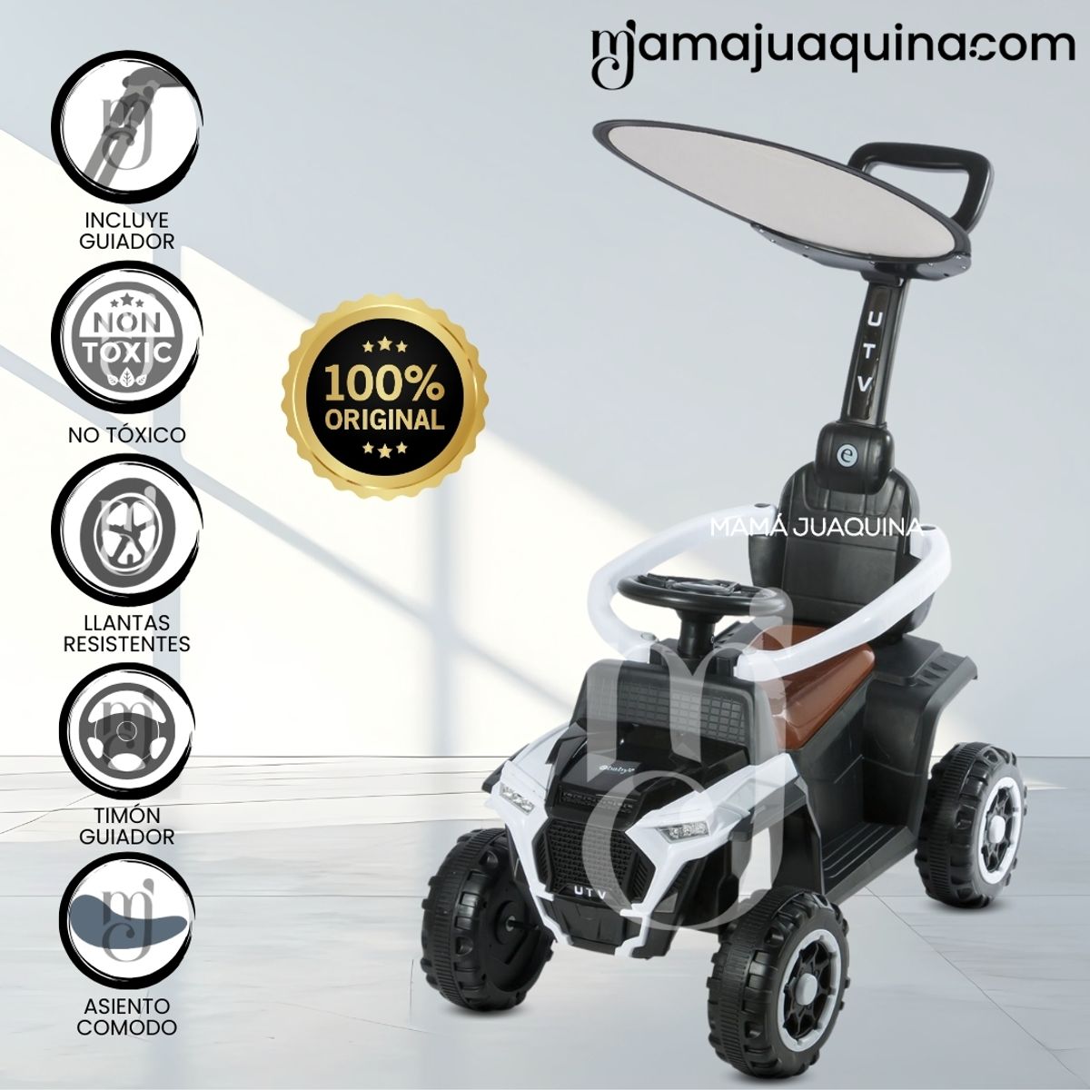 BABY - Correpasillo Guiador Jeep «EBUGGIE» Edición Limitada White