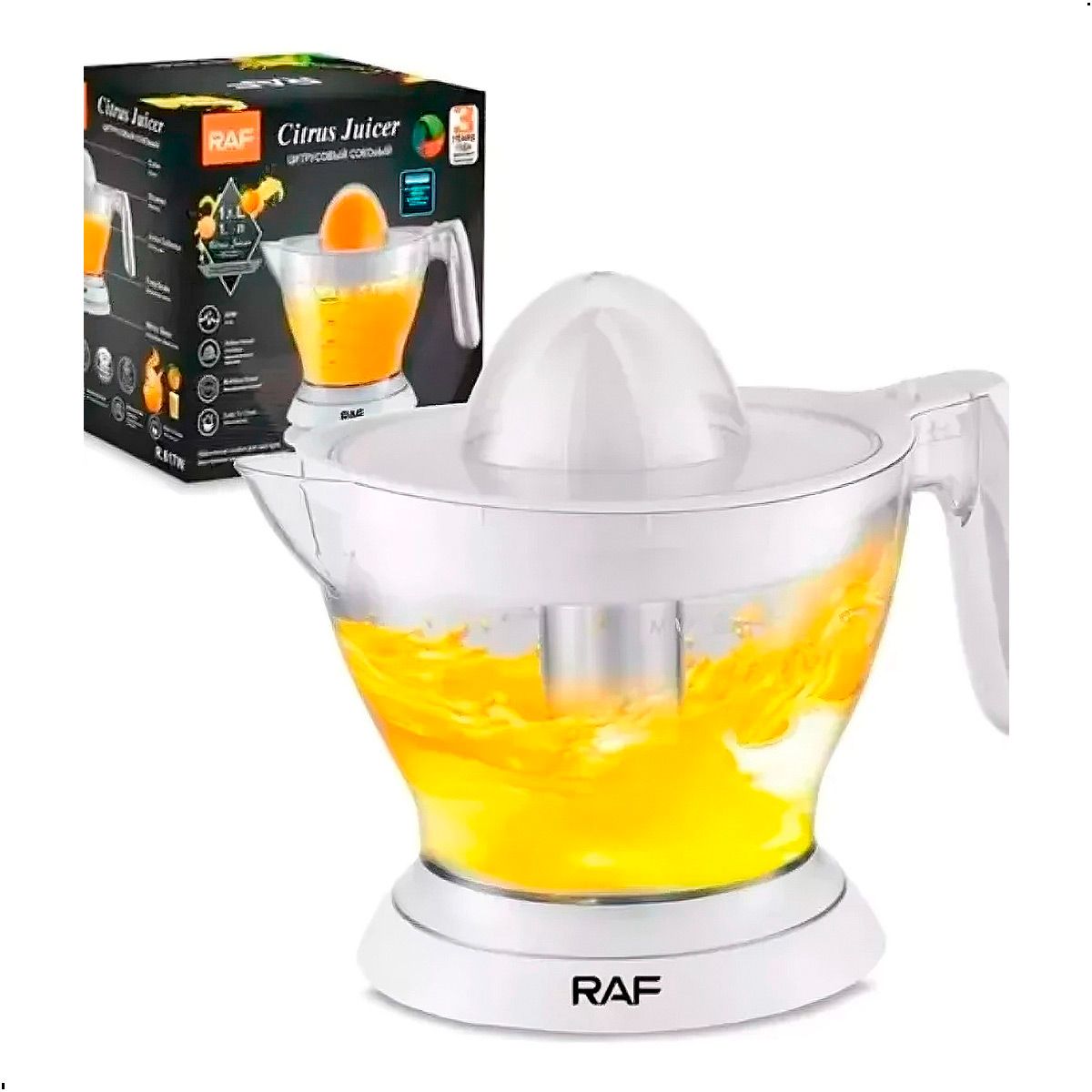 RAFF - Exprimidor De Naranjas Eléctrico RAF R617W Cap 1 Litro
