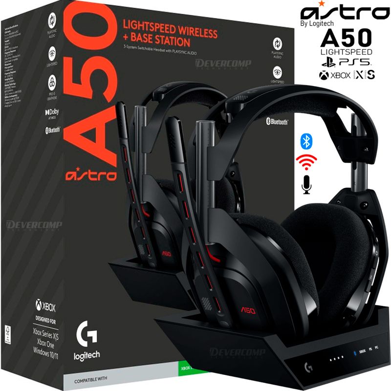 LOGITECH - Audífono Astro A50 Gen 5 Wireless Headset + Base Station