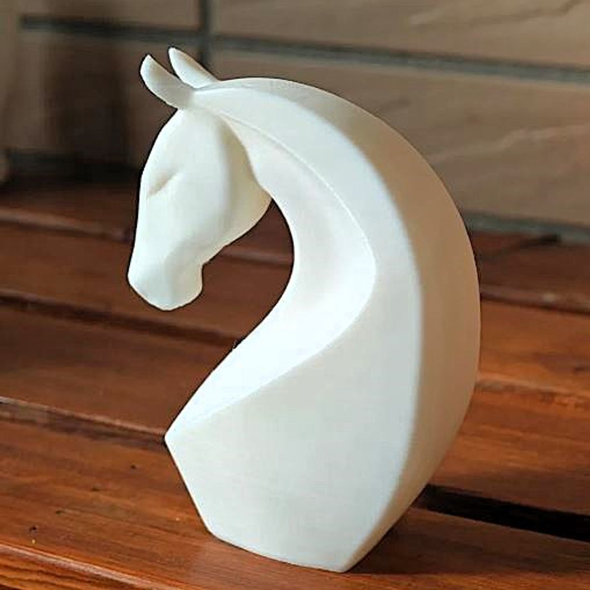 GENERICO - ADORNO EXCLUSIVO CABALLO BLANCO 23cm x 9cm x 16cm