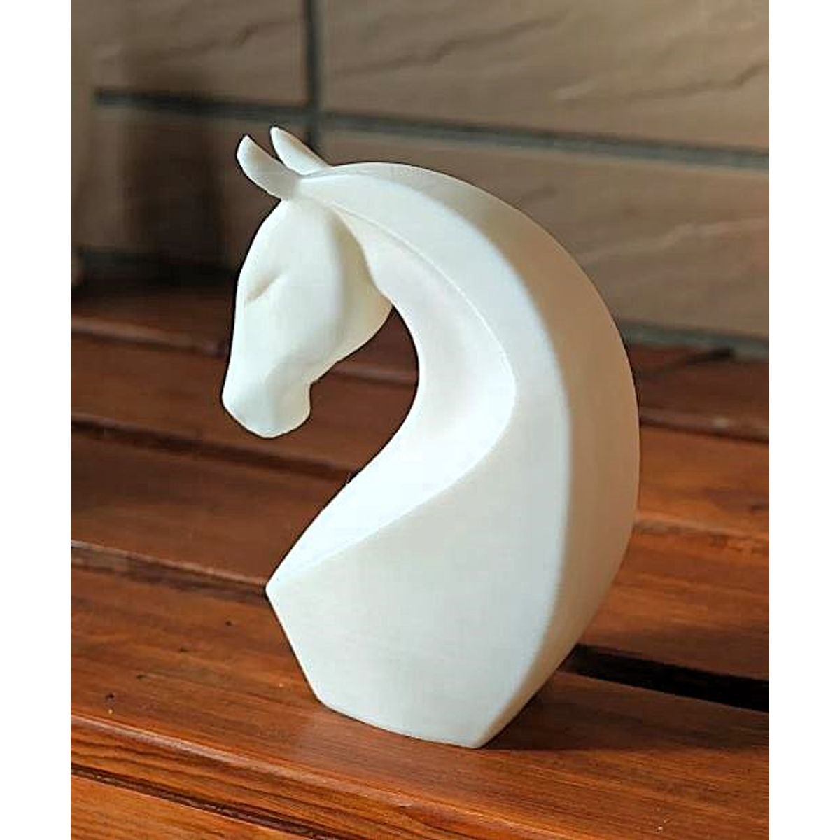 GENERICO - ADORNO EXCLUSIVO CABALLO BLANCO 23cm x 9cm x 16cm