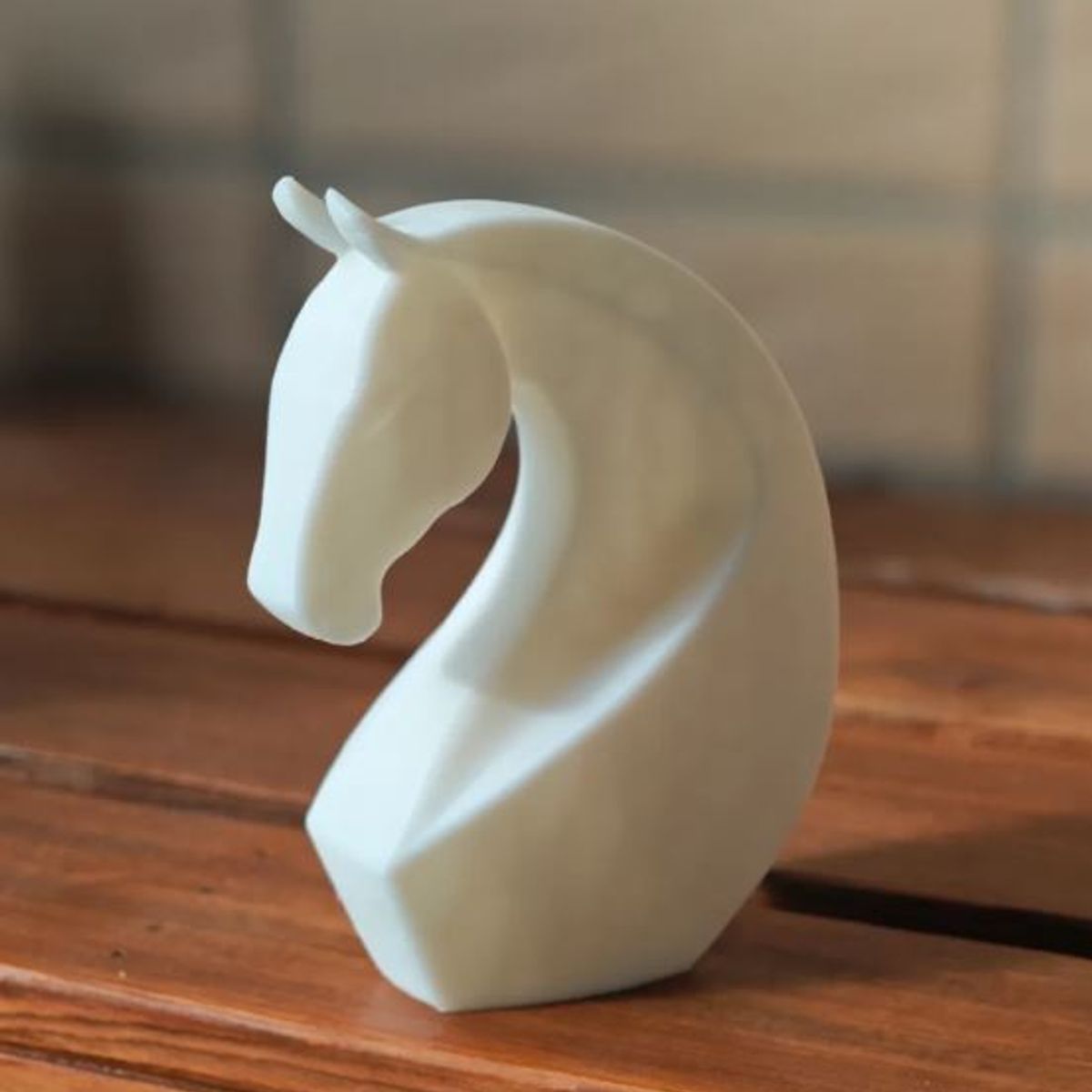 GENERICO - ADORNO EXCLUSIVO CABALLO BLANCO 23cm x 9cm x 16cm
