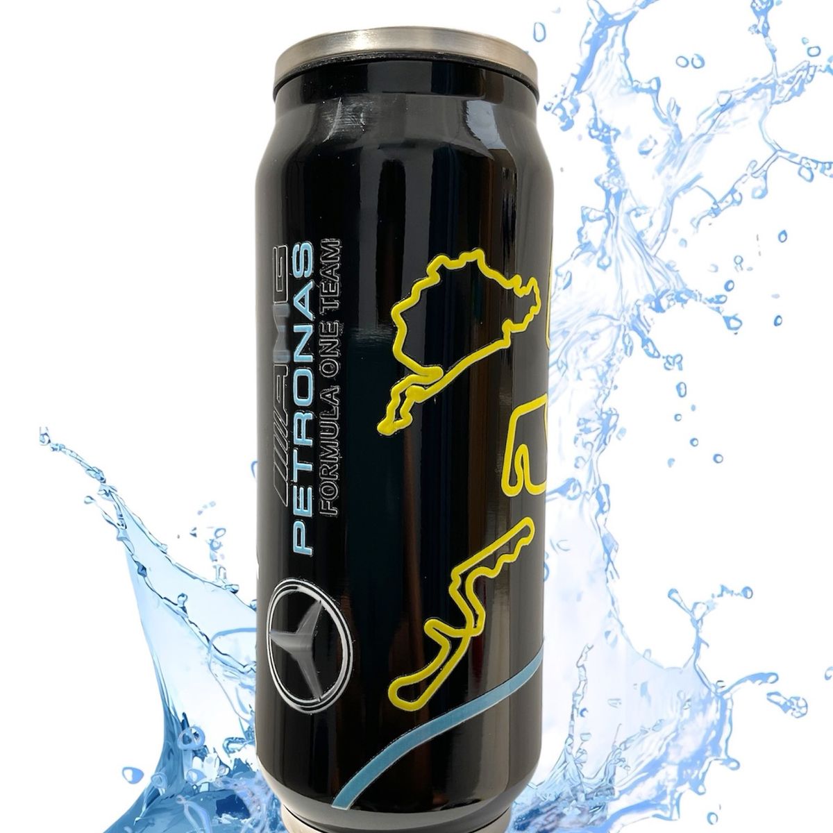 GENERICO - Tomatodo Mercedes Hamilton Benz Termo Formula 1 AMG Lata 500ml