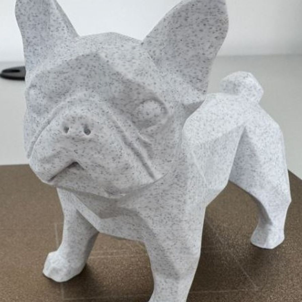 GENERICO - ADORNO EXCLUSIVO BULLDOG FRANCES GRANITO 23cm x 13cm x 27cm