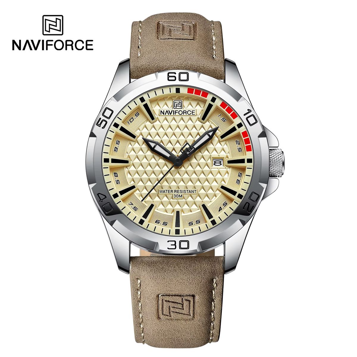 NAVIFORCE - RELOJ HOMBRE CUERO MARRÓN NAVIFORCE