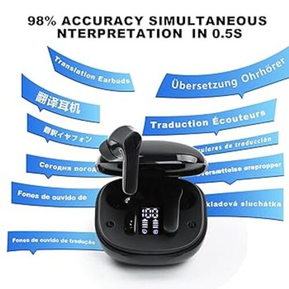 GENERICO - AUDÍFONOS SUPERBUDS 2 AI BLUETOOTH TRADUCTOR 50 IDIOMAS