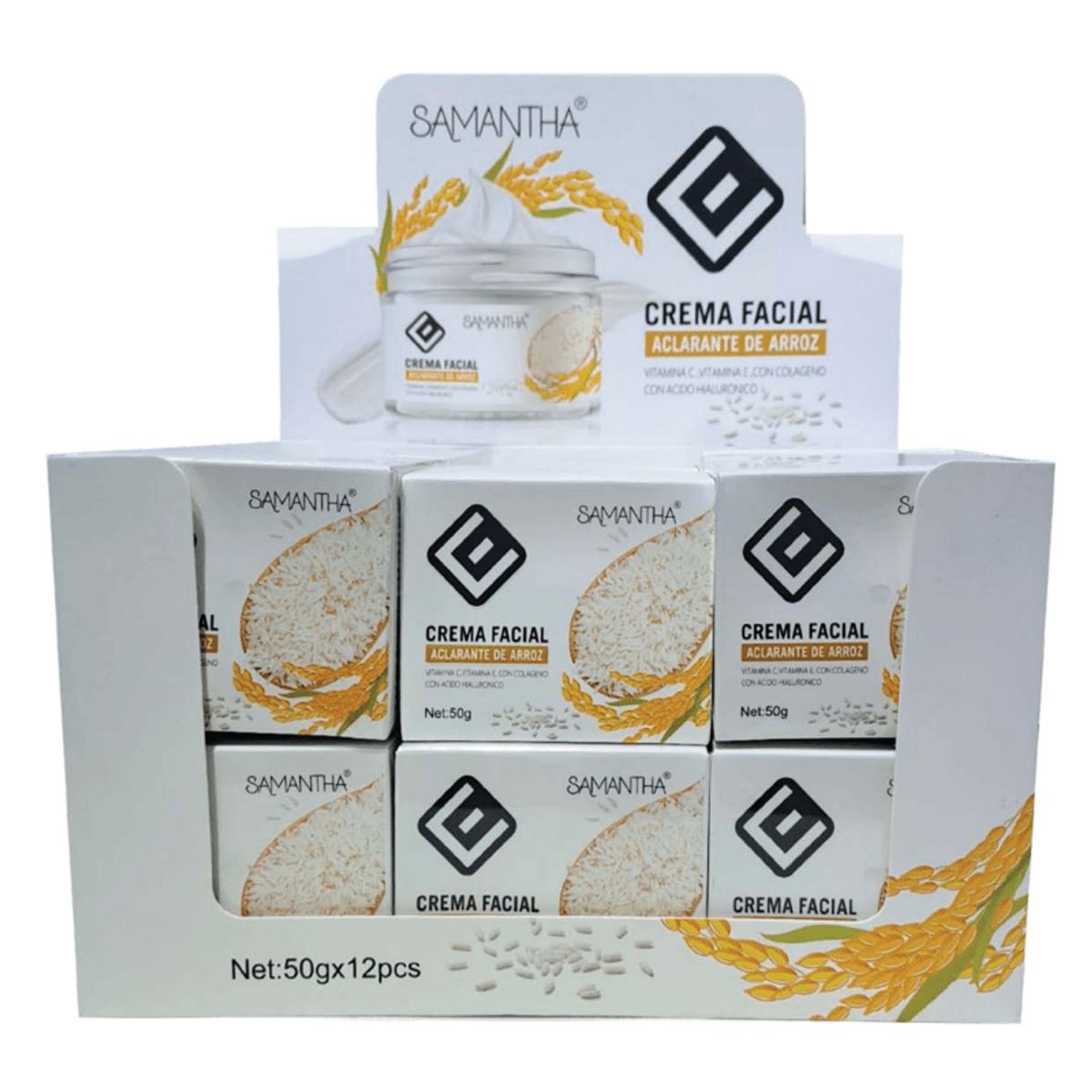 GENERICO - Crema facial aclarante de arroz Samantha