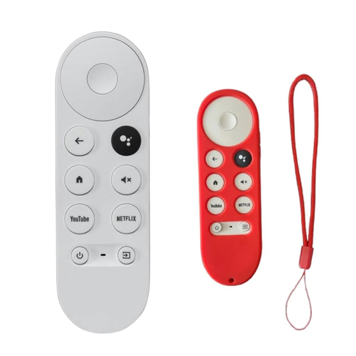GENERICO - Control chromecast + funda rojo + pilas