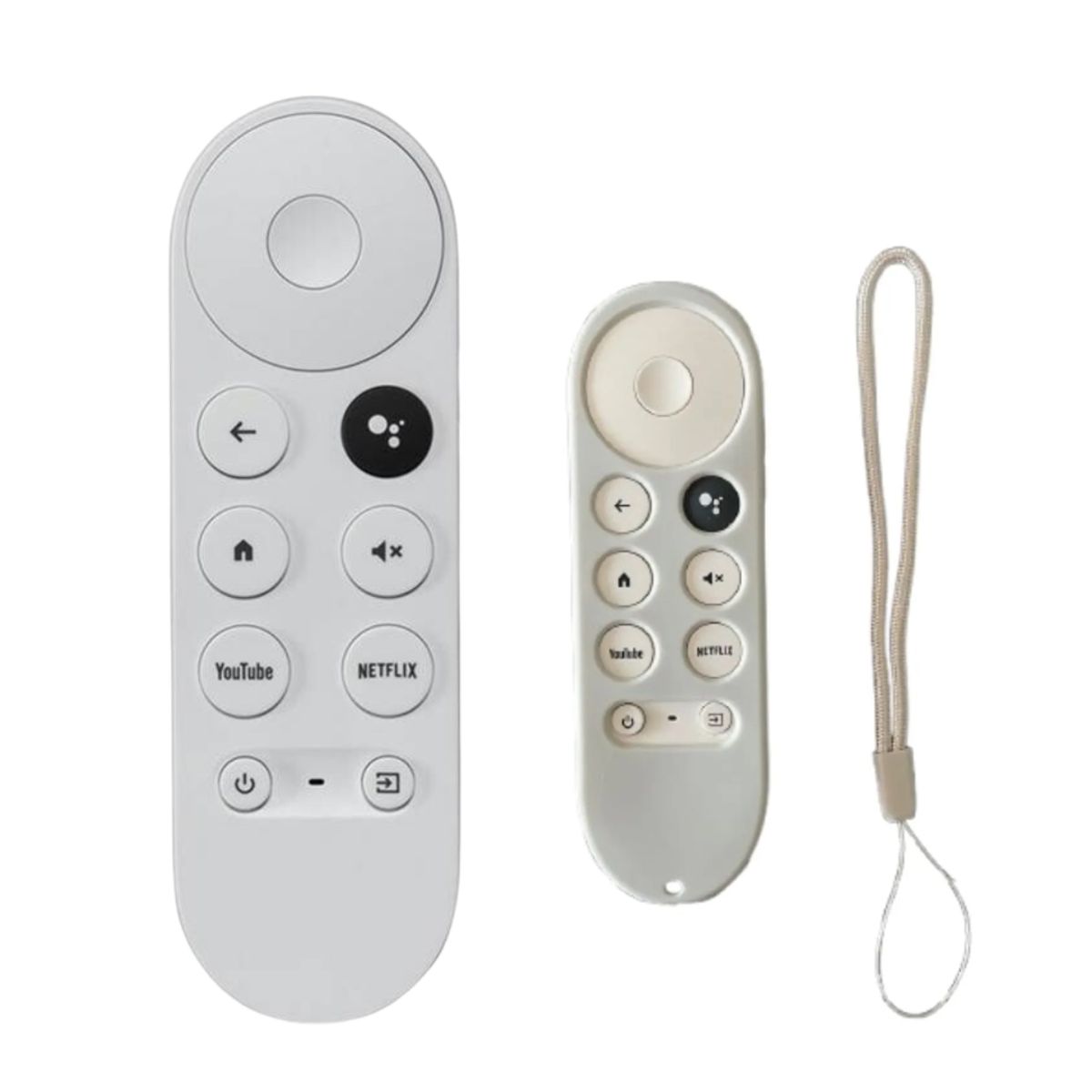 GENERICO - Control chromecast + funda gris claro + pilas