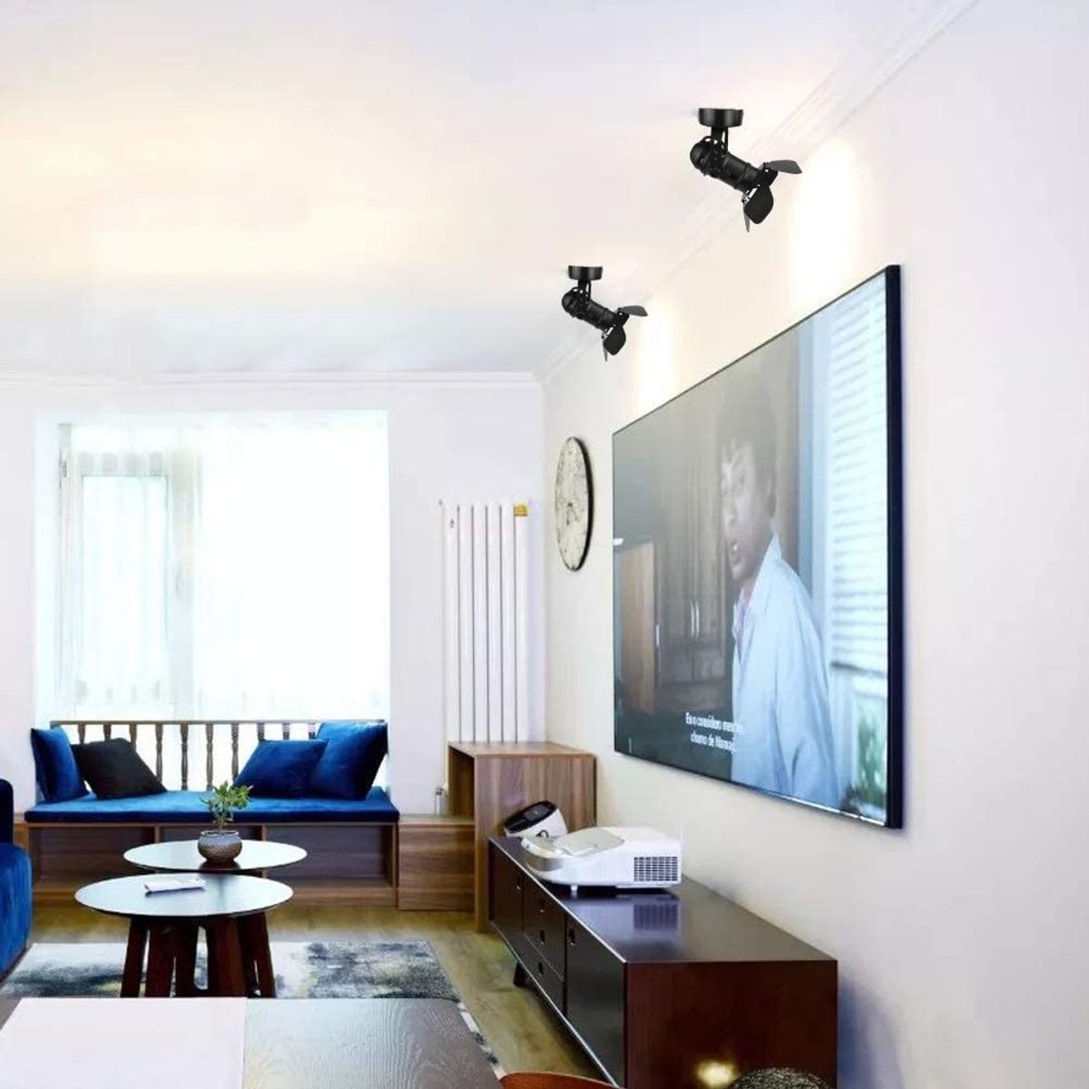 HOME NEAT - Focos led de techo vintage lámpara rusticas de techo industrial E27