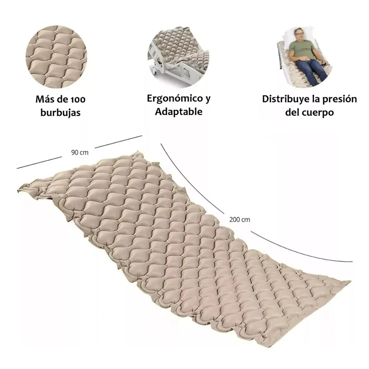 GENERICO - Colchón Antiescaras Novaplus para prevención de úlceras en cama