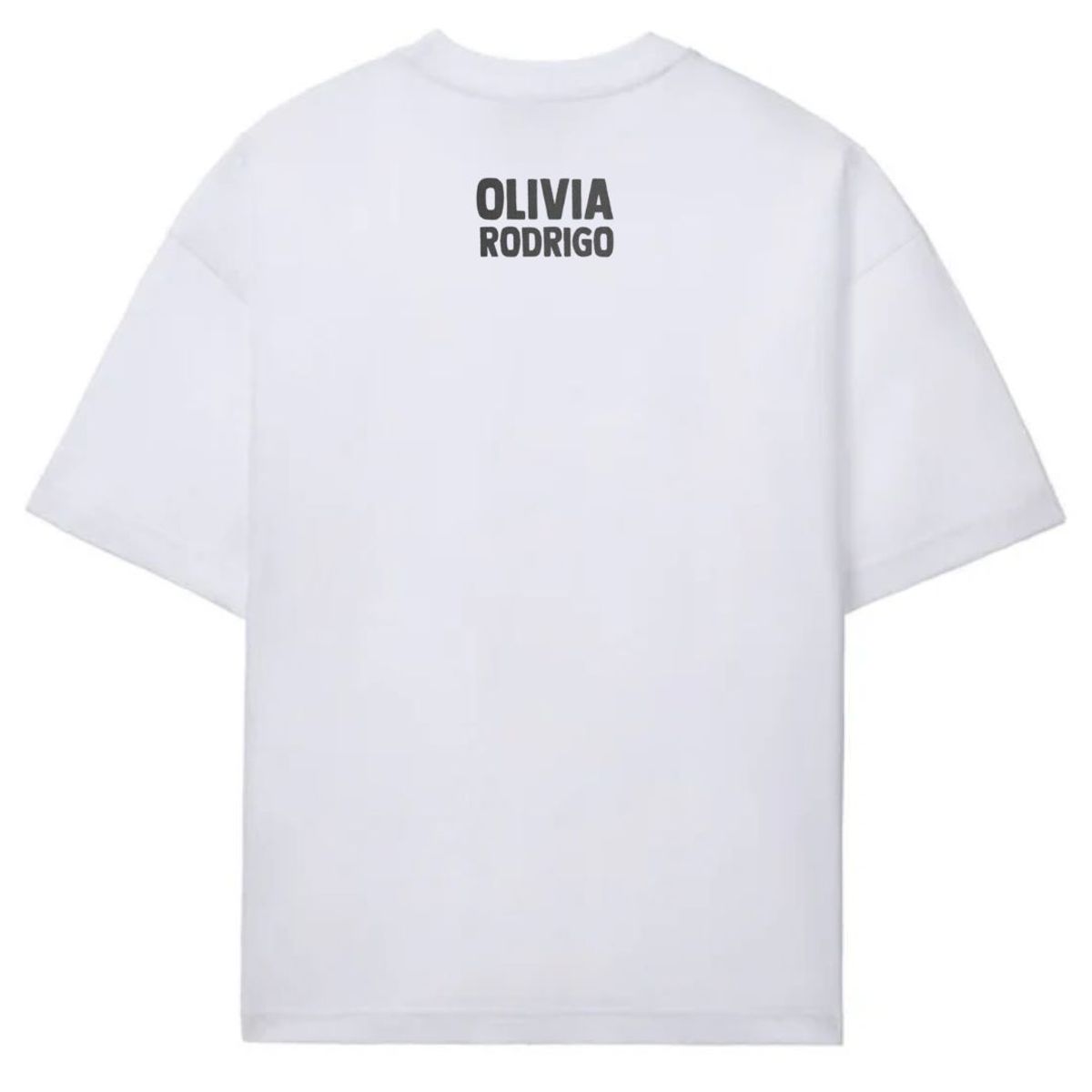 GENERICO - Polos Oversize Algodon Olivia Rodrigo Blanco - Tallas XS hasta XL