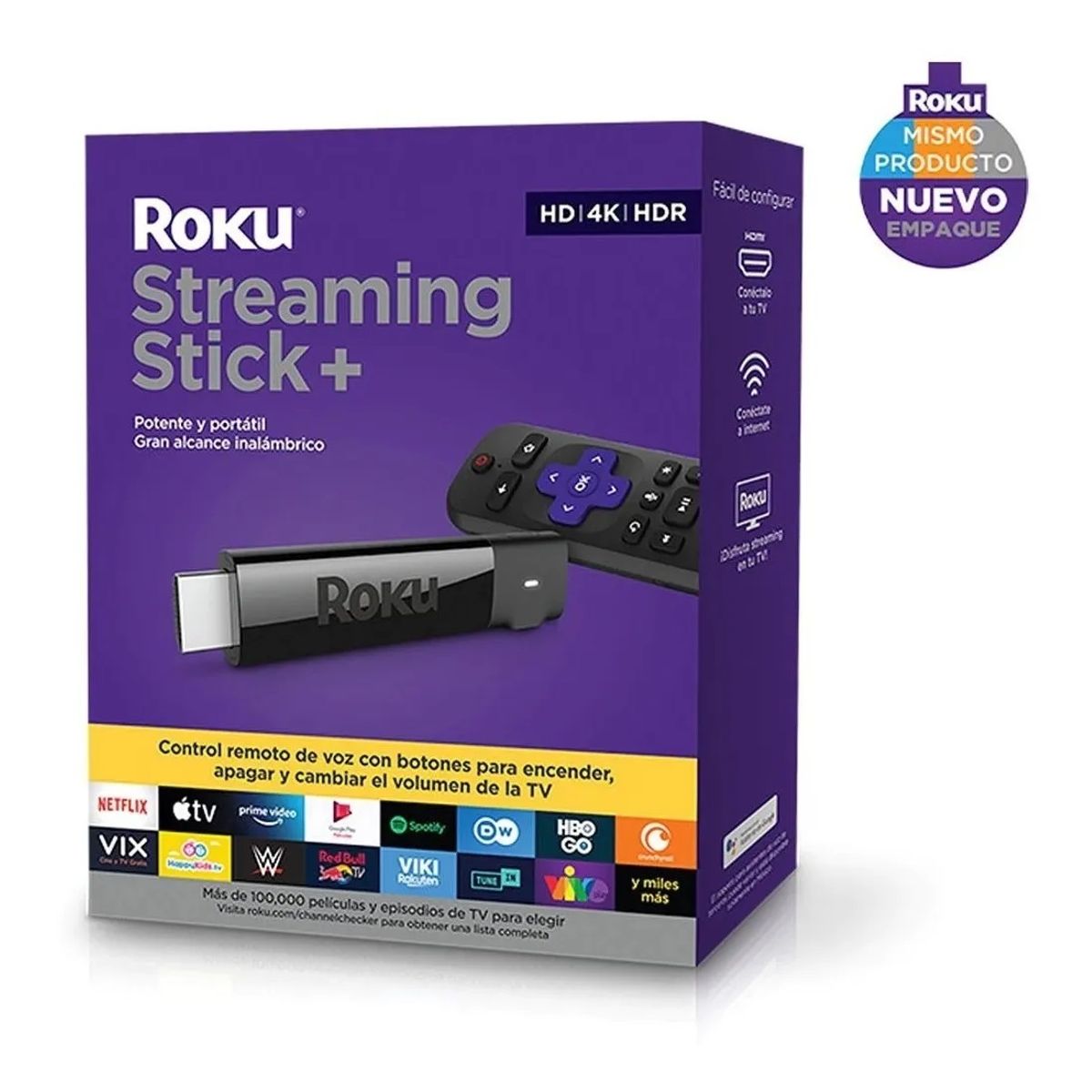 ROKU - CONVERTIDOR A SMART TV STREAMING STICK  ROKU  4K/HDR