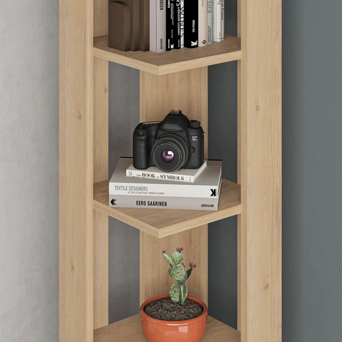 GENERICO - Librero Esquinero Multifuncional Cohe Dunna 161m