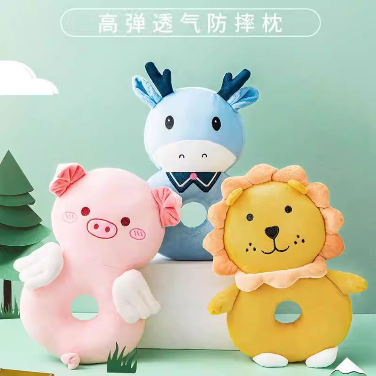 GENERICO - Protector Mochila Ajustable Anticaídas Bebes Baby León