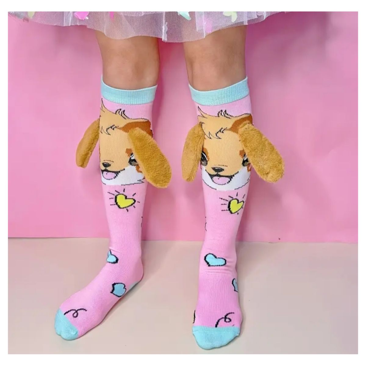 GENERICO - Medias Calcetines Orejas de Perro para Niñas