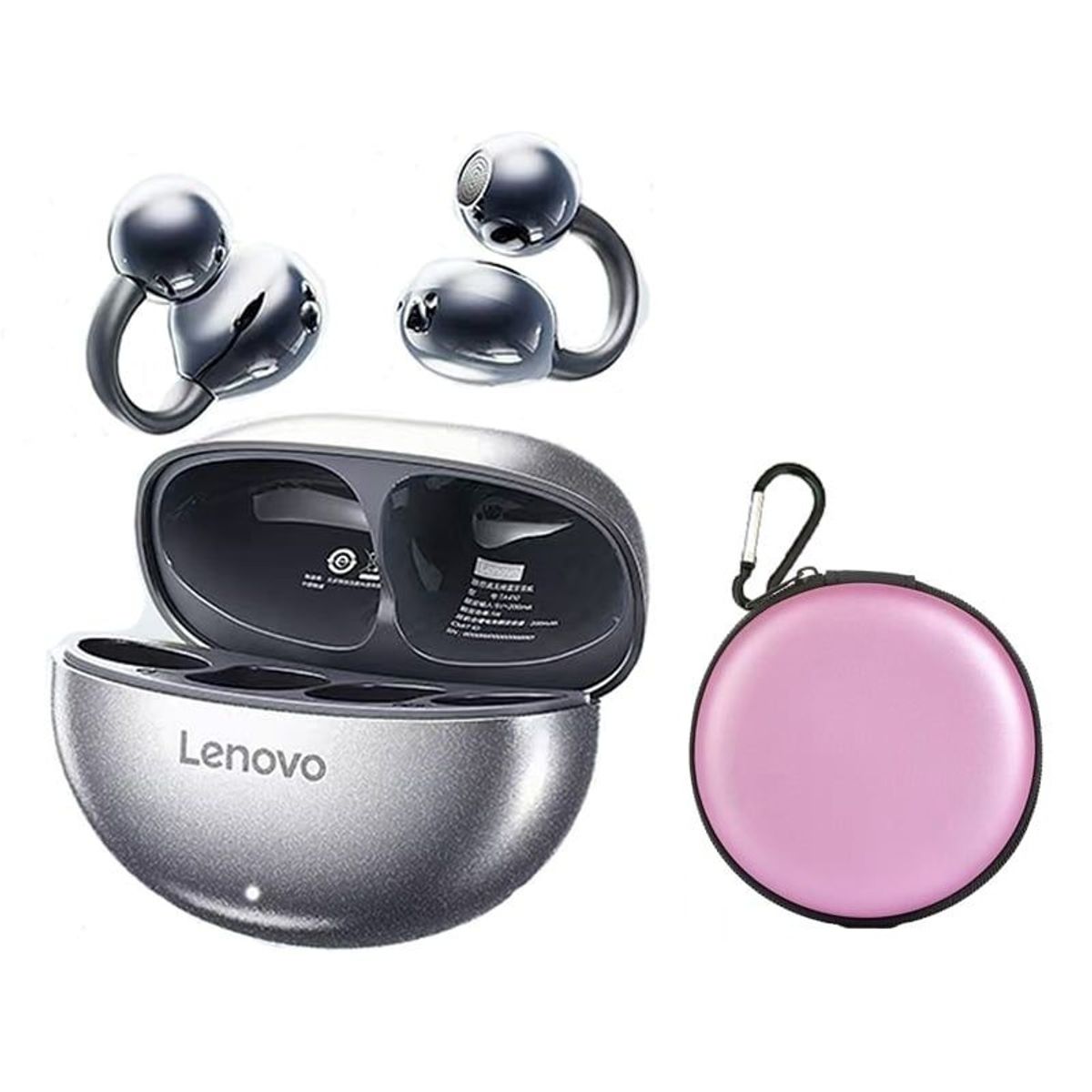 LENOVO - Audífonos Lenovo TA140  Tws Auriculares Bluetooth 5.4-Negro Y Estuche