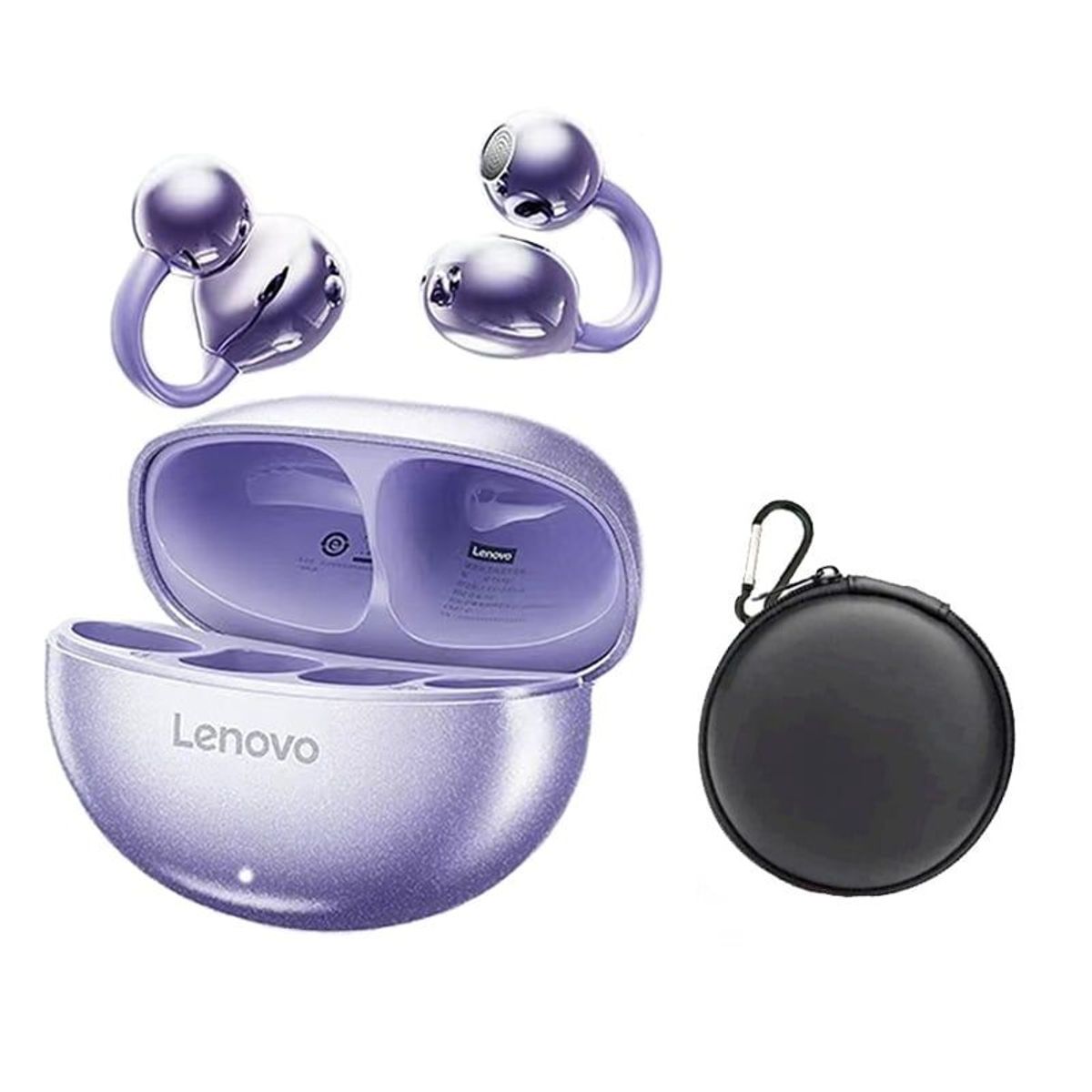 LENOVO - Audífonos Lenovo TA140  Tws Auriculares Bluetooth 5.4-Morado Y Estuche
