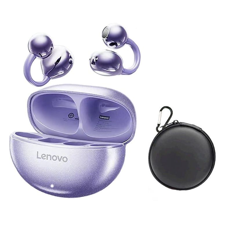 LENOVO - Audífonos Lenovo TA140  Tws Auriculares Bluetooth 5.4-Morado Y Estuche