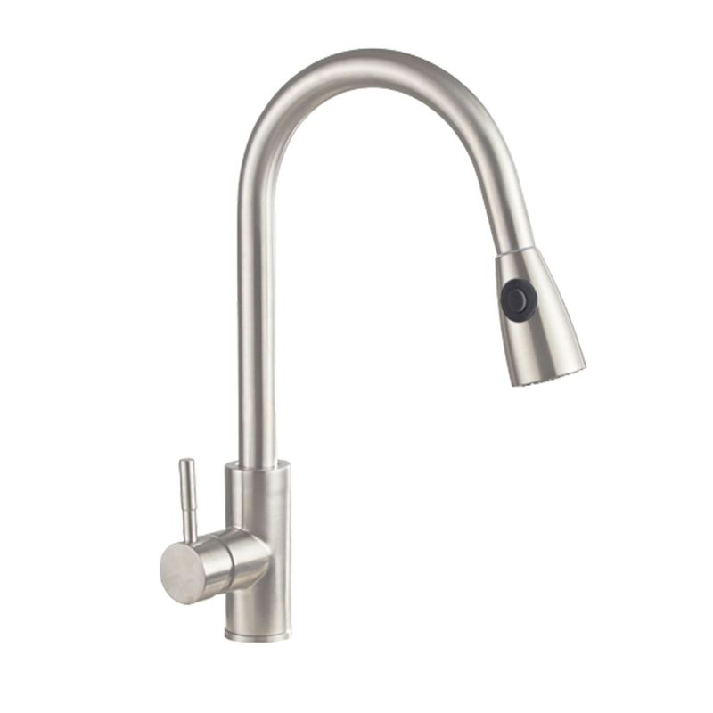 XM - GRIFO MEZCLADORA PICO EXTRAÍBLE PARA COCINA PLATEADO MC304-0300