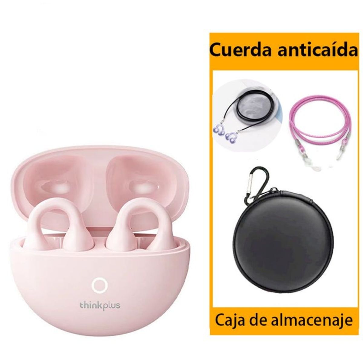 LENOVO - Audífonos Lenovo LP25  Tws Bluetooth Rosa 5.4 Y Ropa protectora