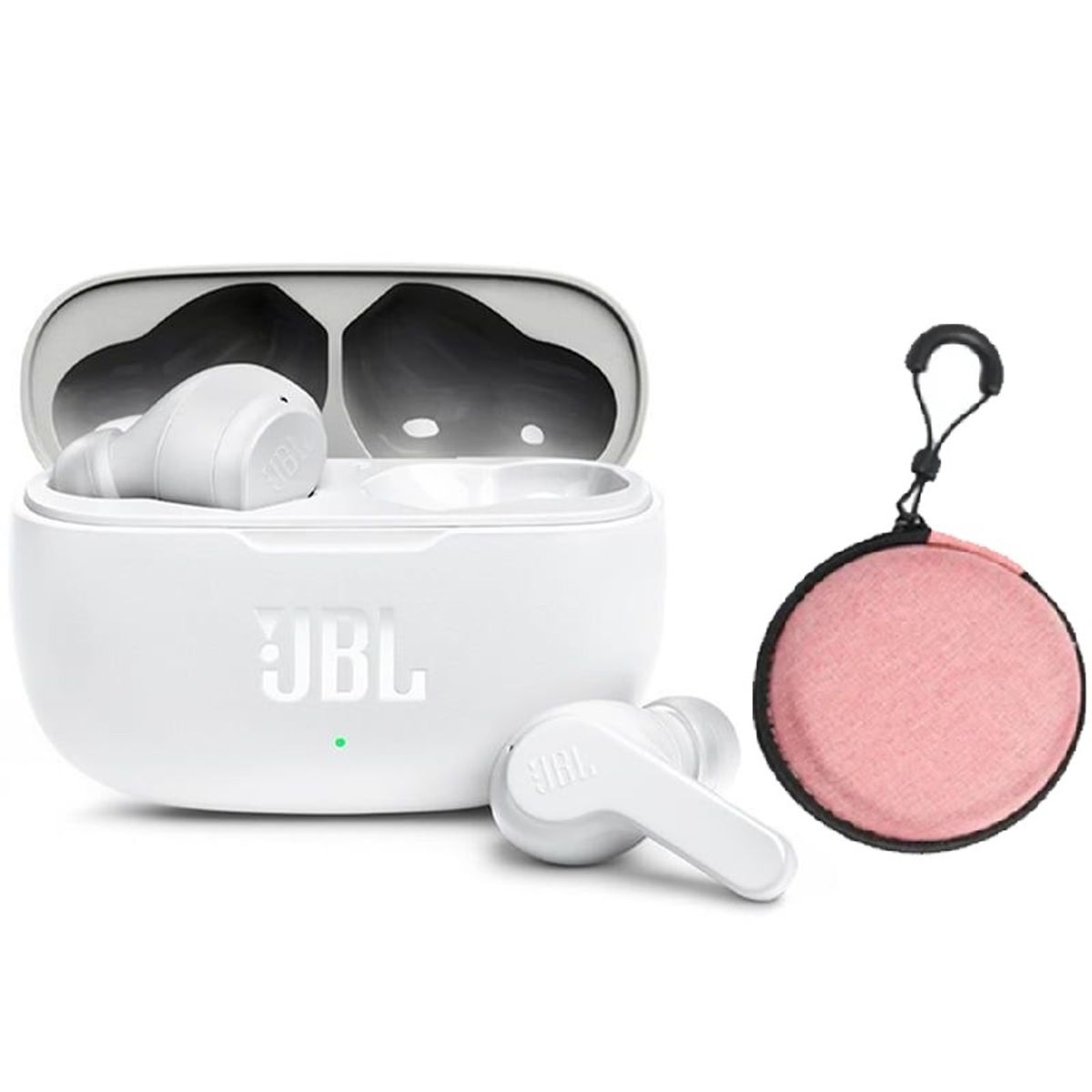 JBL - Audífonos Bluetooth JBL WAVE 200 TWS - Blanco y Estuche