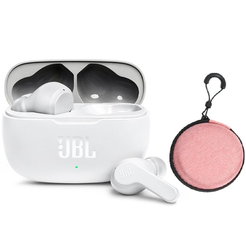 JBL - Audífonos Bluetooth JBL WAVE 200 TWS - Blanco y Estuche